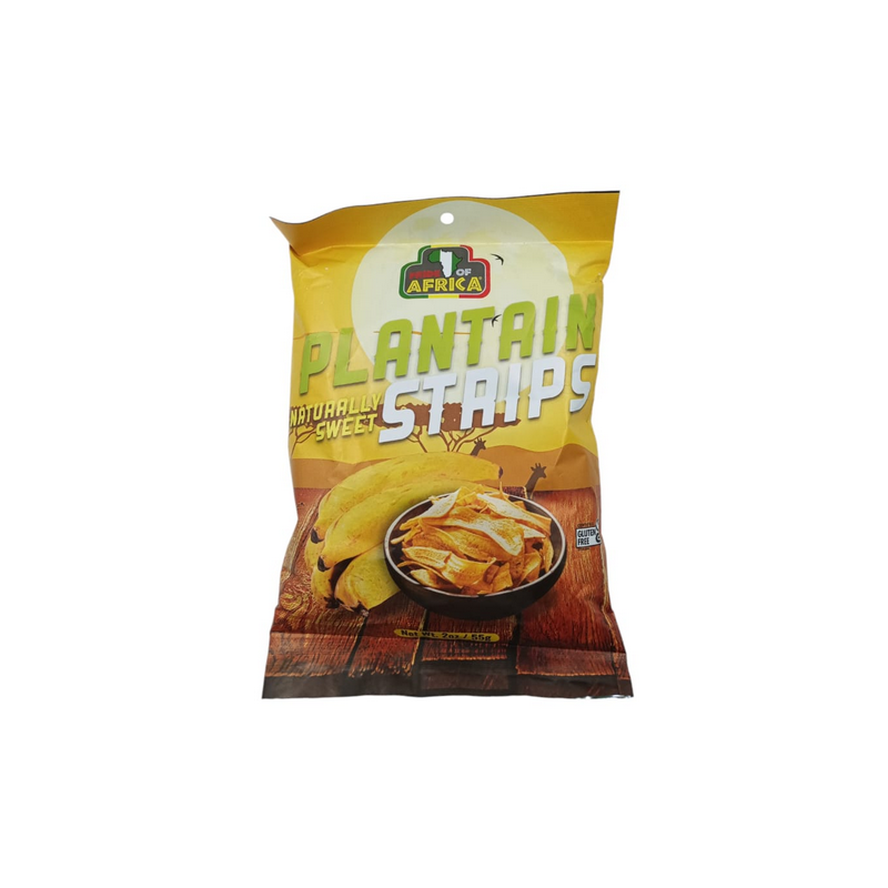 Pride of Africa Plantain Strips - Natural Sweet 55g