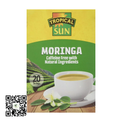 The invigorating essence of wellness with Tropical Sun Moringa Tea,...