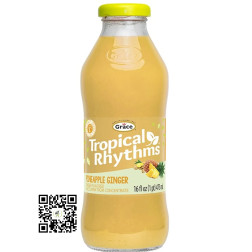 Tropical Rhythms Pineapple Ginger 475ml bottle by Grace | Delivered by OjaMEA.COM