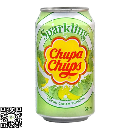Chupa Chups Sparkling Melon Cream 345ml | Delivered in UAE by OJAMEA.COM