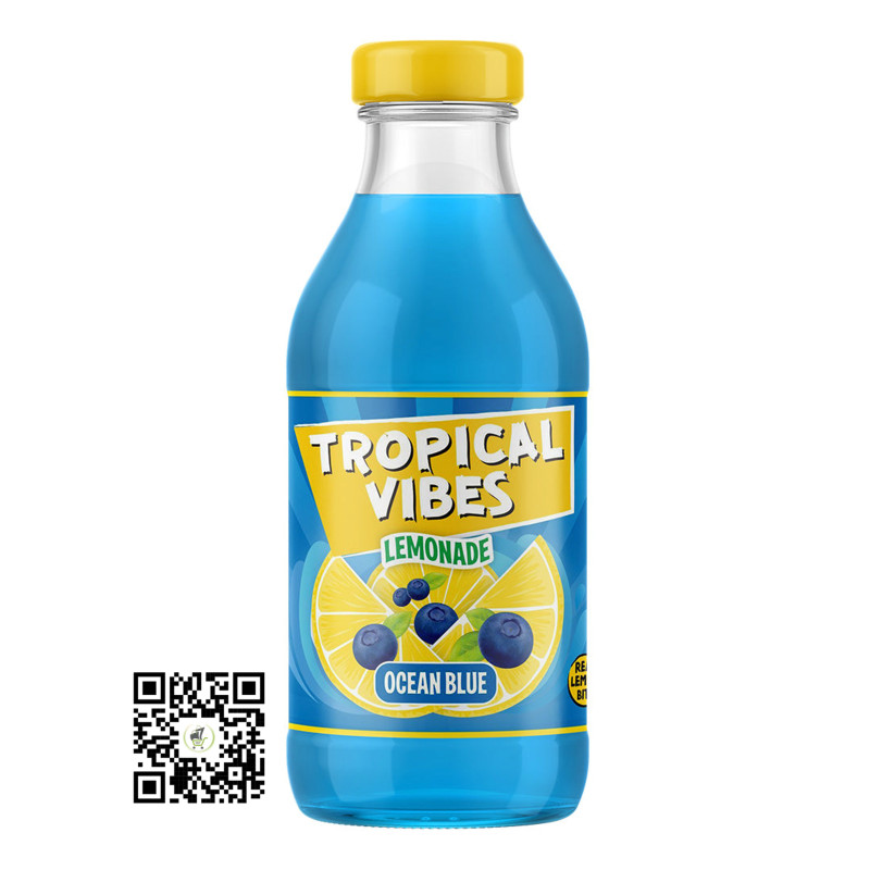 Tropical Vibes Lemonade Ocean Blue 300ml bottle