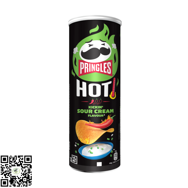 Pringles Hot Kickin' Sour Cream Flavour 160g