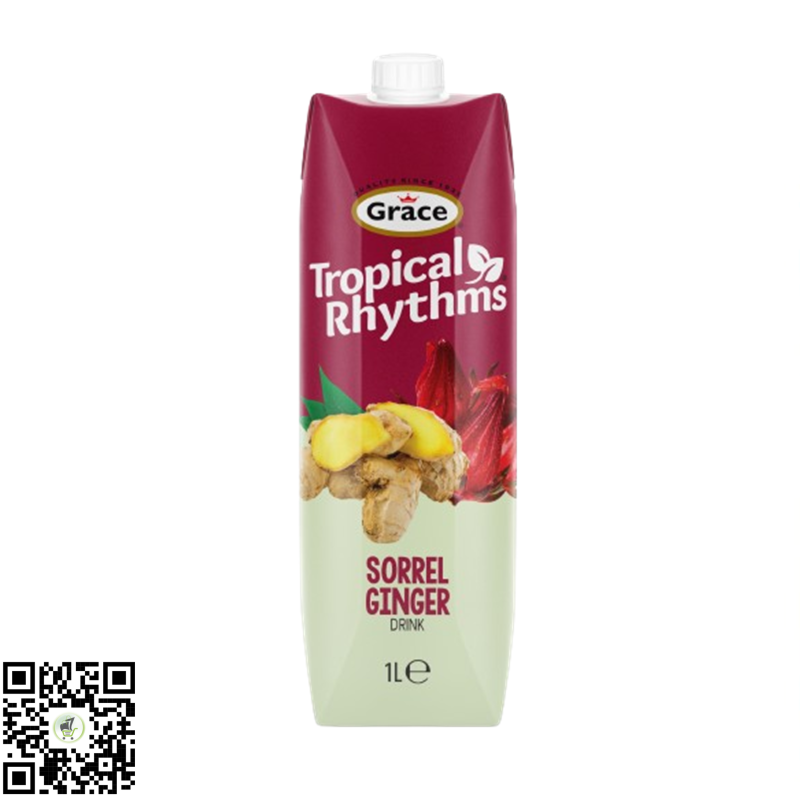Tropical Rhythms Sorrel Ginger 1L Bottle by Grace Tropical Rhythms Sorrel Ginger 1L Bottle by Grace