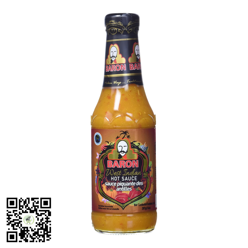Baron West Indian Hot Sauce 397g