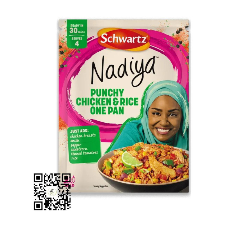 Schwartz Nadiya Punchy Chicken & Rice One Pan 25g Schwartz Nadiya Punchy Chicken & Rice One Pan 25g