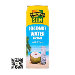 Tropical Sun Coconut Water with real Coconut pieces 520ml - Delivered in Dubai by OJAMEA.COM