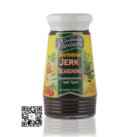 Karibbeans Flavours Hot & Spicy Jerk Seasoning 283ml