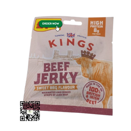 KINGS Beef Jerky Sweet BBQ Flavour 20g