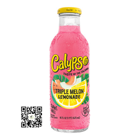 Calypso Triple Melon Lemonade Drink 473ml  Calypso Triple Melon Lem...