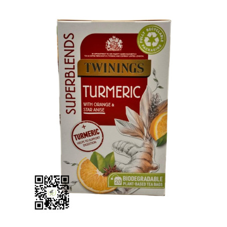 Twinings Superblends Turmeric Tea 40g, 20 Bags - OJAMEA.COM Dubai UAE