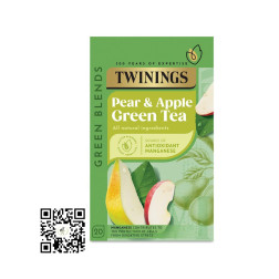 Twinings Pear & Apple Green Tea 40g (20 Bags) - Dubai Delivery | OJAMEA.COM