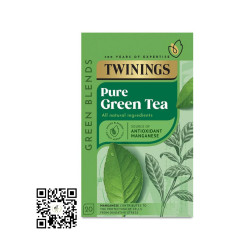 Twinings Pure Green Tea 50g (20 Bags) | Delivered in UAE by OJAMEA.COM