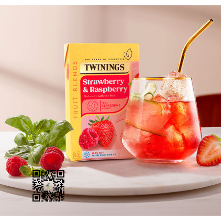 Twinings Strawberry & Raspberry Tea 40g - 20 Tea Bags