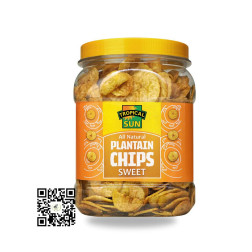 Tropical Sun Plantain Chips All Natural Sweet 450g | OJAMEA.COM