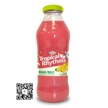 Tropical Rhythms Reggae Medley 475ml Bottle by Grace