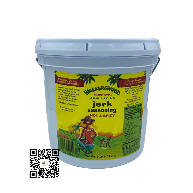 Walkerswood Jamaican Jerk Seasoning Hot & Spicy 4.2kg Bucket