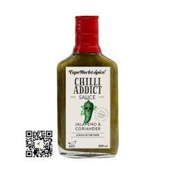 Chilli Addict Jalapeno & Coriander Sauce Easy 200ml Chilli Addict J...