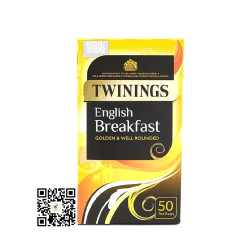 Twinings English Breakfast Golden & Well Rounded 100g 50 Bags Twini...