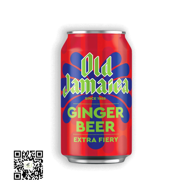 Old Jamaica Ginger Beer - New Extra Fiery 330ml Can (UK Import)
