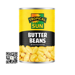 Tropical Sun Butter Beans in Salt Water 400g | Delivered in UAE