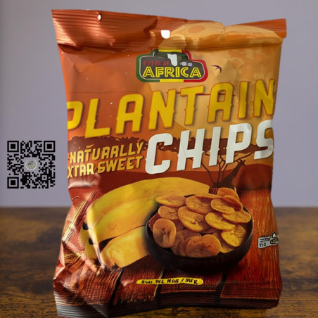 Pride of Africa Plantain Naturally Extra Sweet Chips 85g