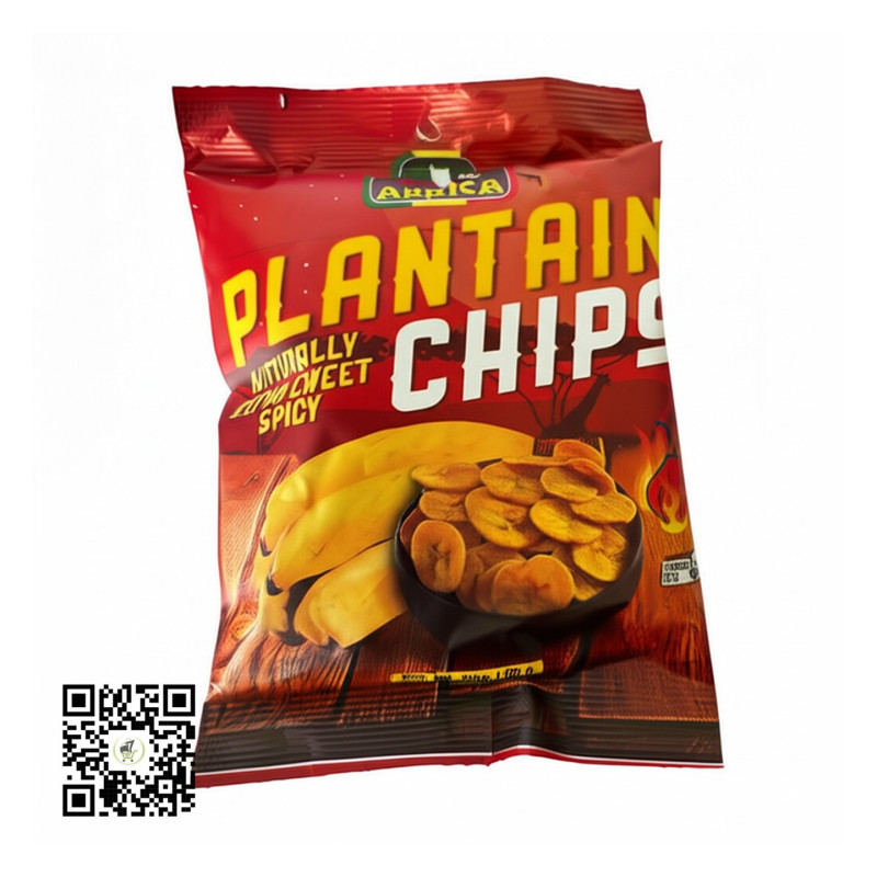 Pride of Africa Naturally Extra Sweet Spicy Plantain Chips 85g Pride of Africa Naturally Extra Sweet Spicy Plantain Chips 85g