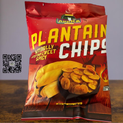 Pride of Africa Naturally Extra Sweet Spicy Plantain Chips 85g