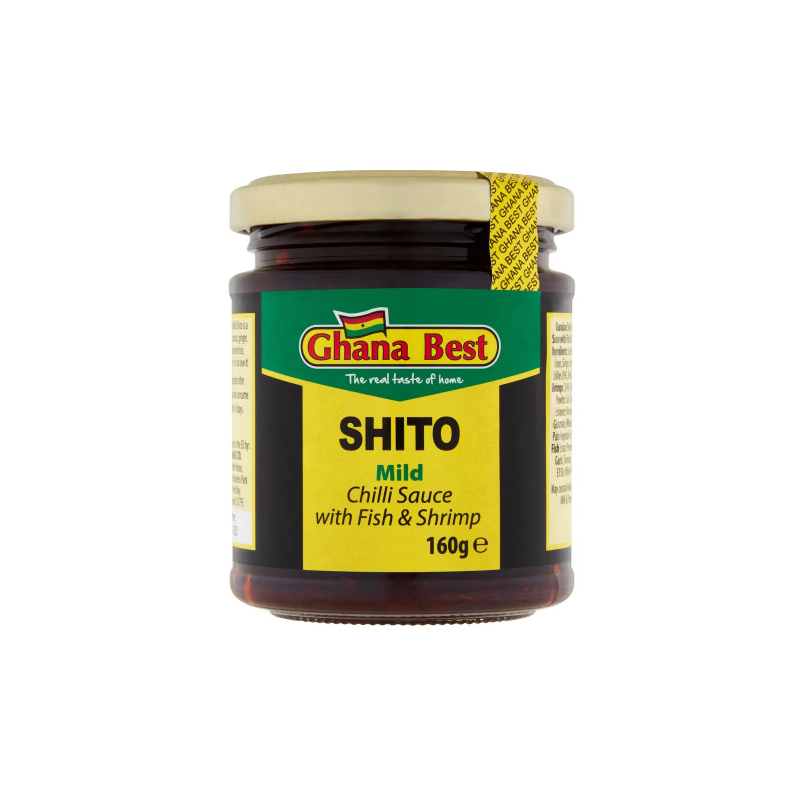 Ghana Best Shito (Mild Chilli Sauce With Shrimp) 160g Ghana Best Shito (Mild Chilli Sauce With Shrimp) 160g