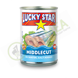 Luck Star Middlecut Fish 410g