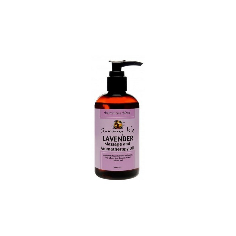 Sunny Isle Lavender Massage & Aromatherapy Oil 4oz Sunny Isle Lavender Massage & Aromatherapy Oil 4oz