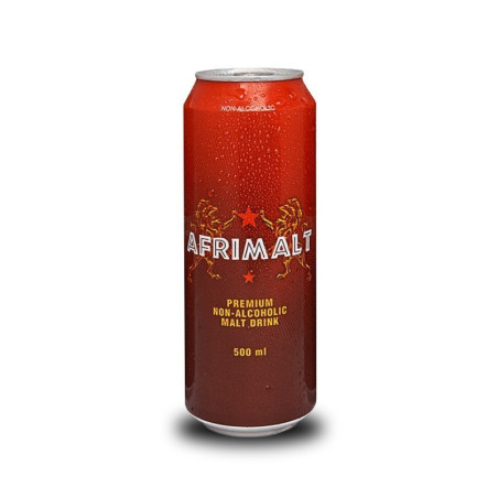 Afrimalt 500ml Can (UK Import) - Delivered in Dubai & UAE by OJAMEA.COM