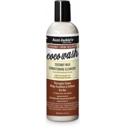 COCO WASH AUNT JACKIE'S COCONUT MILK CONDITIONING CLEANSER 12 fl. O...