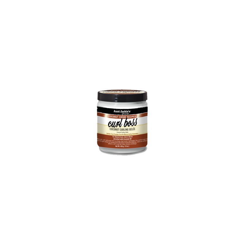 CURL BOSS AUNT JACKIE'S COCONUT CURLING GELÉE 15 OZ. (426g)