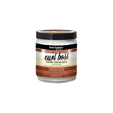 CURL BOSS AUNT JACKIE'S COCONUT CURLING GELÉE 15 OZ. (426 g)Waves, ...