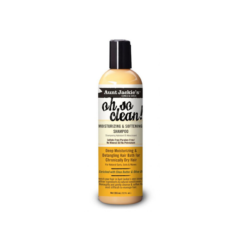 OH SO CLEAN AUNT JACKIE'S MOISTURIZING & SOFTENING SHAMPOO 12 fl. OZ. (355 ml)