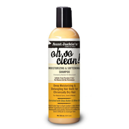 OH SO CLEAN AUNT JACKIE'S MOISTURIZING & SOFTENING SHAMPOO 12 fl. O...