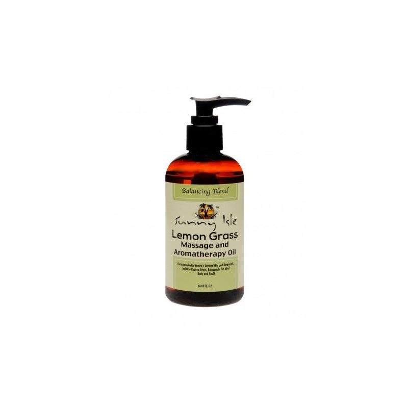 Sunny Isle Jamaican Black Castor Oil & Lemongrass Massage and Aromatherapy Oil - 8 oz
