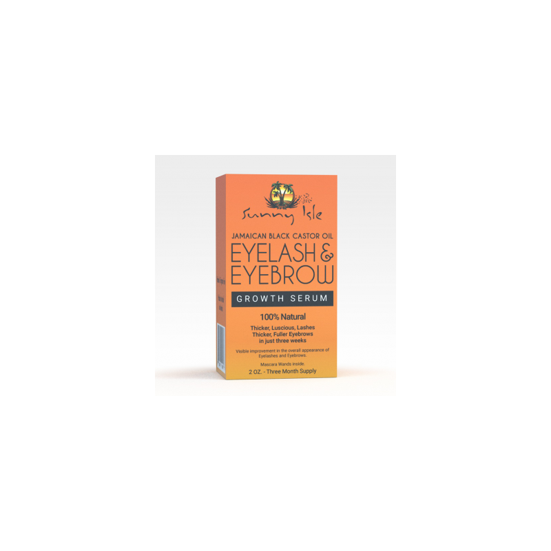 Sunny Isle Jamaican Black Castor Oil Eyebrow & Eyelash Growth Serum 2 oz