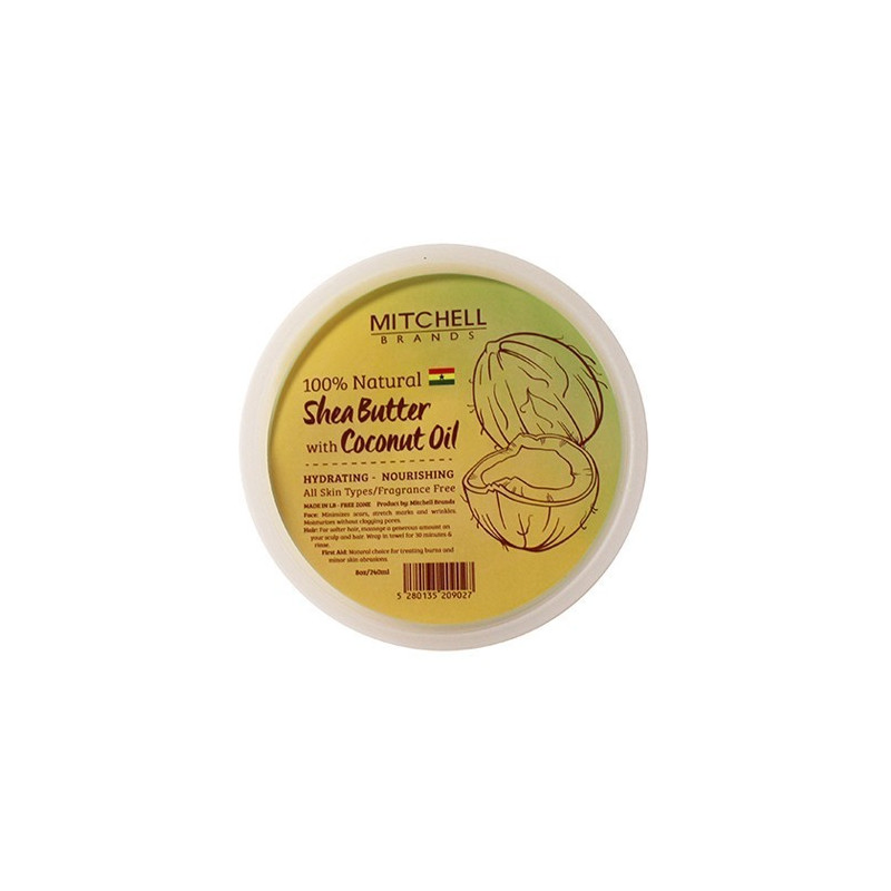 Mitchell Brands Natural Shea Butter Enhanced With Coconut Oil 8 oz