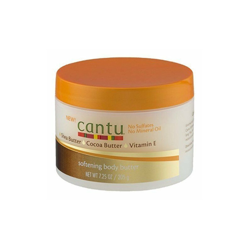 Cantu Shea Butter Cocoa Butter Softening Body Butter with Vitamin E, 7.25 oz
