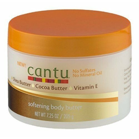 Cantu Shea Butter Cocoa Butter Softening Body Butter with Vitamin E, 7.25 oz