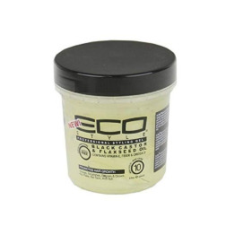 Eco Style Gel Black Castor and Flaxseed Oil, 8