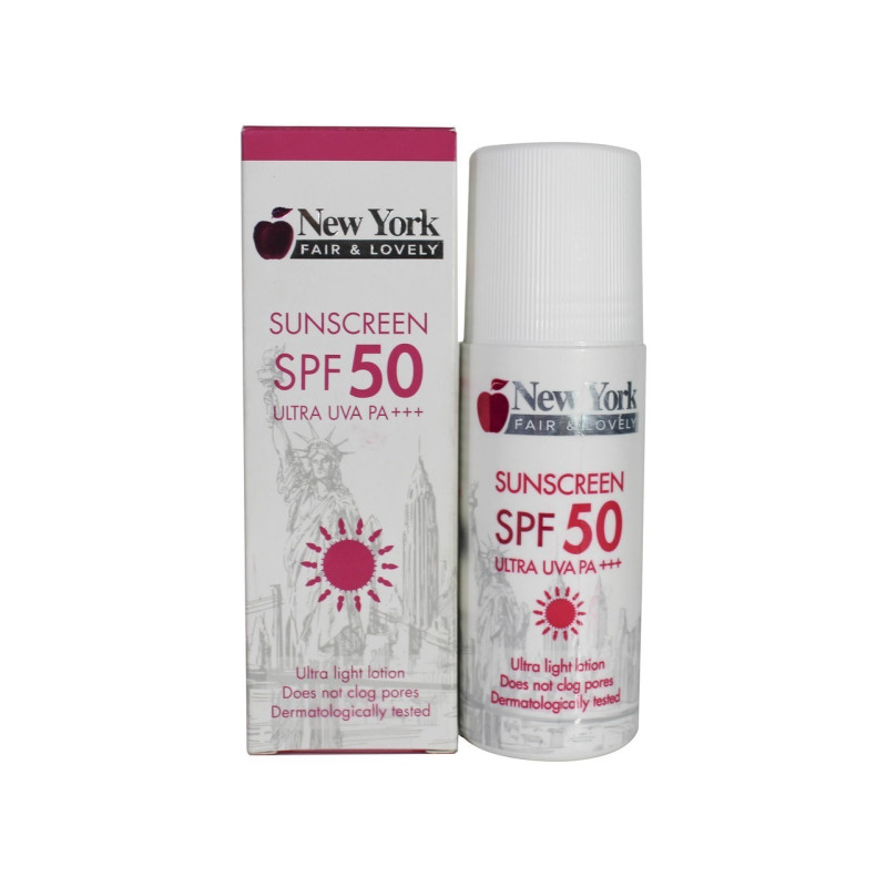 New York Fair & Lovely Sunscreen SPF 50 3 oz