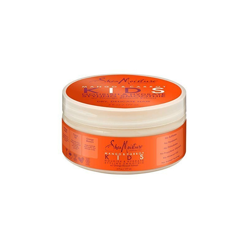 Shea Moisture Mango & Carrot Nourish & Hydrate Styling Smoothie Cream for Kids, 6 oz
