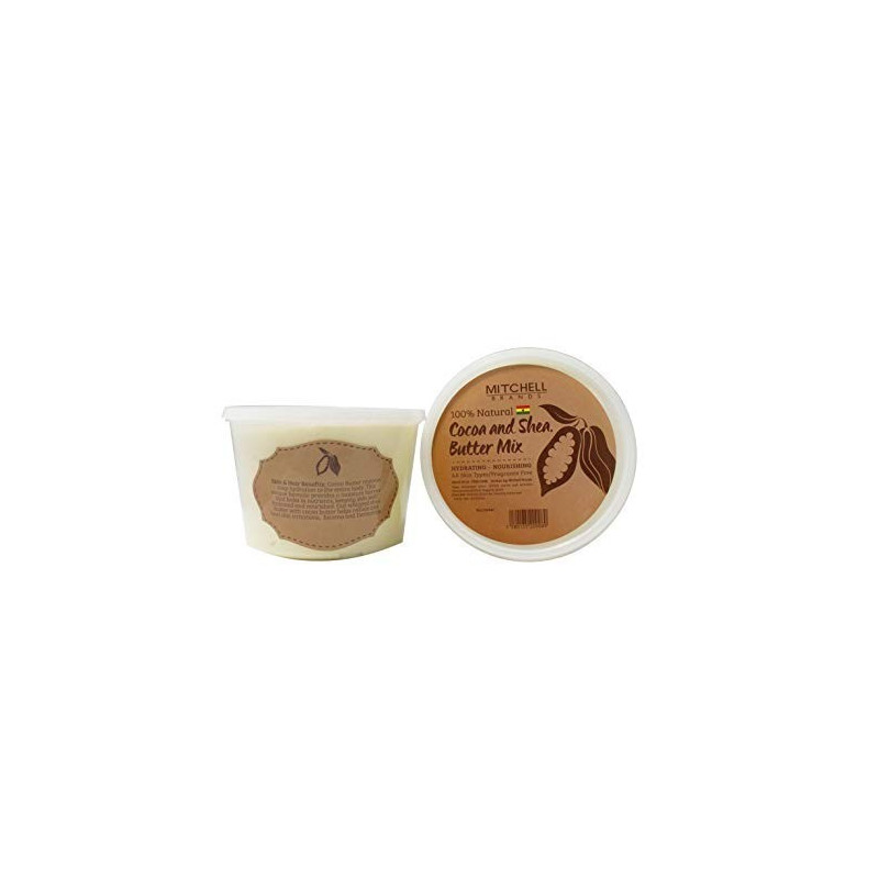 Natural Shea butter and Cocoa butter mix 8oz