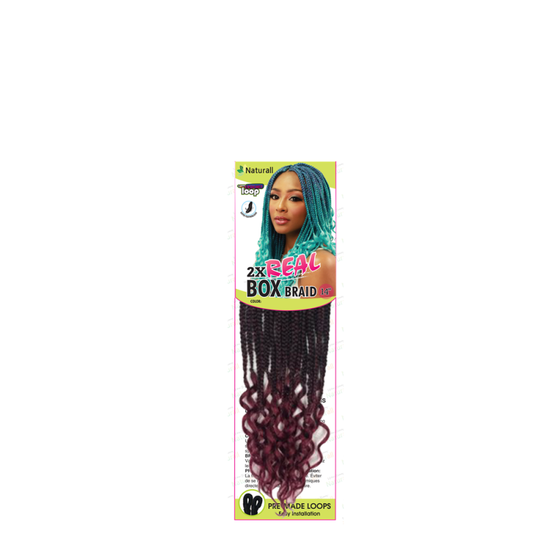 Urban Beauty's 2x Real Box Braids 18"MT27/613