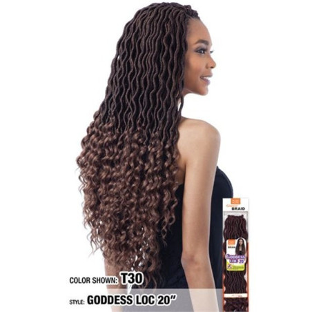 Model Model Glance Crochet Braid 2X Lite Soft Curly Faux Loc 20''