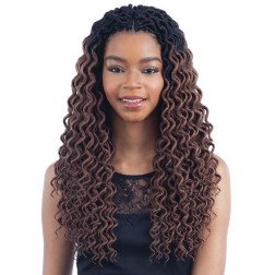 Model Model Glance Crochet Braid 2X Lite Soft Curly Faux Loc 20'' 2
