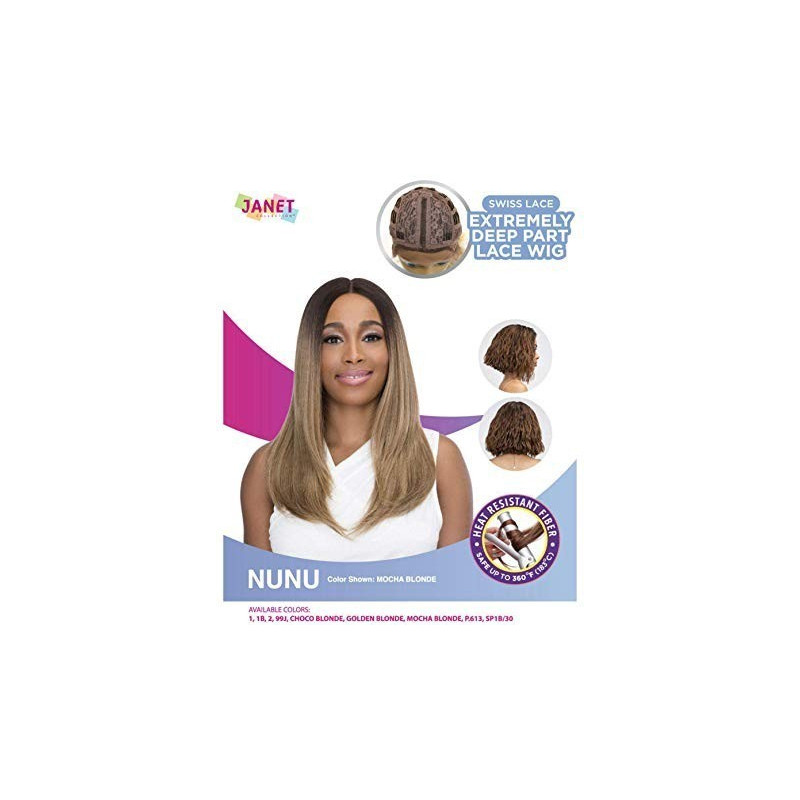 Janet Collection Premium Fiber Extended Deep Part Lace Front Wig - NUNU 2