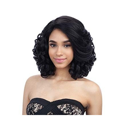 FreeTress Equal Synthetic Hair Wig Invisible L Part Miami (1B)